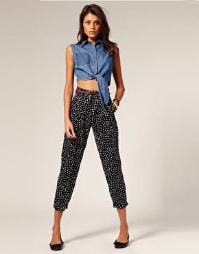 Motel Night Sky Print Tapered Susan Pant, $68.13, at asos