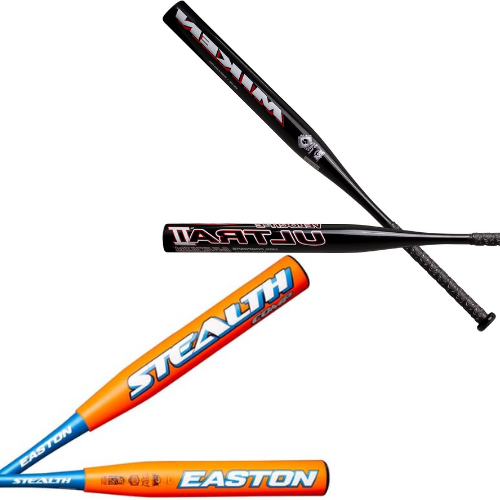 Easton Stealth and Miken Ultra II Bats