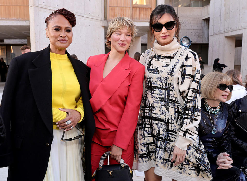 From left: Ava DuVernay, Lea Seydoux, Gemma Chan and Anna Wintour attend the Louis Vuitton 2023 Cruise Show on May 12, 2022, in San Diego, California. - Credit: Emma McIntyre/Getty Images