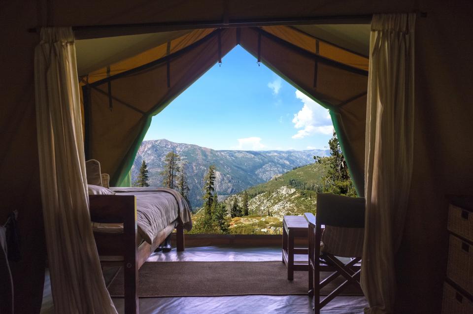 Bear Valley’s ‘Glamping tents’ present view into the Mokelumne River Valley.