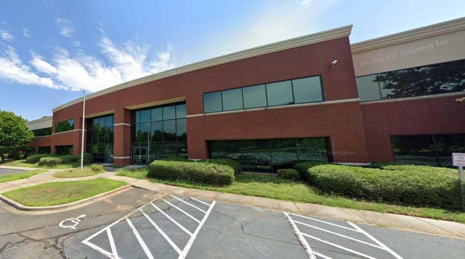 This Google Earth image shows the Star Plaza building in Fort Mill that was sold and converted to coworking space.