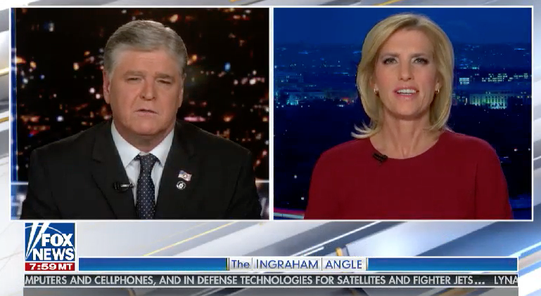 Sean Hannity and Laura Ingraham on airFox News