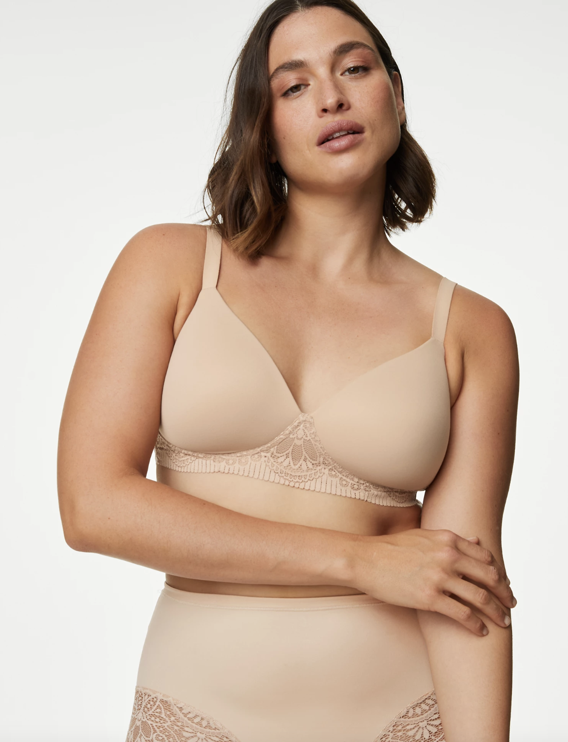 This nude shade is perfect for under white clothing. (Marks & Spencer)