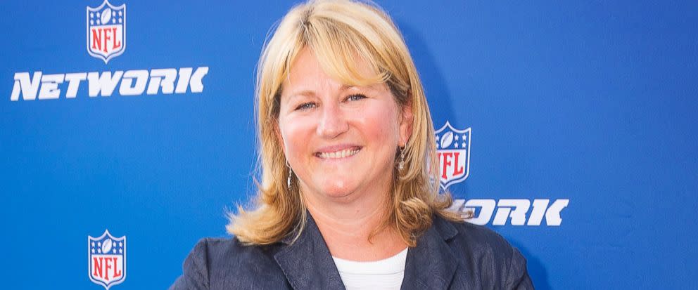 The NFL has promoted Maryann Turcke to chief operating officer, making her the highest-ranking woman at the league offices. Commissioner Roger Goodell said Tuesday, March 13, 2018, she has “distinguished herself by leading NFL Network to a record-setting year.”(Colin Young-Wolff/AP Images for NFL Network, File)