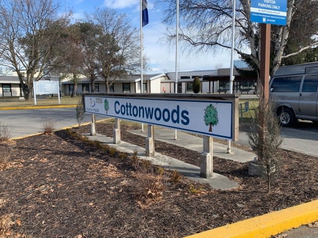 Interior Health says as of Monday, 20 residents and three employees have tested positive at the Cottonwoods Care Centre, which houses 221 beds. (Andrew Glass/CBC - image credit)