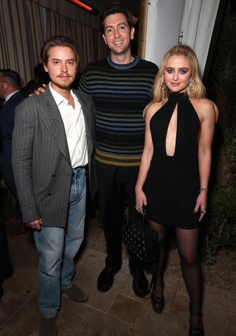 <p>Chelsea Lauren/Shutterstock</p> Cole Sprouse, Nicholas Braun and Kathryn Newton