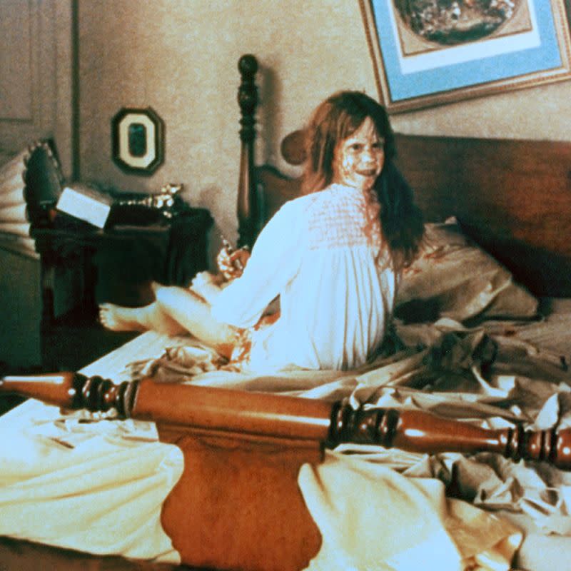 <p>Still regarded as one of the most terrifying films of all time, <em>The Exorcist </em>is based on the book of the same name by William Peter Blatty. The film told the story of a young girl possessed by a demon and the priest tasked with exorcising the evil presence from her body. The novel and subsequent film are based on the true story of Roland Doe, 13-year-old young boy from the late 1940s whose aunt had taught him about spiritualism like how to use an Ouija board. Shortly after his aunt died, strange things began happening around the house, including dripping noises and scratch marks found on the boy’s body and mattress. Multiple priests were enlisted to perform exorcisms and the events were reported on in an article for <em>The Washington Post</em>, published August 1949. </p><p><a class="link " href="https://www.amazon.com/gp/video/detail/amzn1.dv.gti.4ca9f7c6-7d6f-974e-c7c6-c644caab6ae0?autoplay=0&ref_=atv_cf_strg_wb&tag=syn-yahoo-20&ascsubtag=%5Bartid%7C10056.g.40796425%5Bsrc%7Cyahoo-us" rel="nofollow noopener" target="_blank" data-ylk="slk:WATCH NOW">WATCH NOW</a></p>