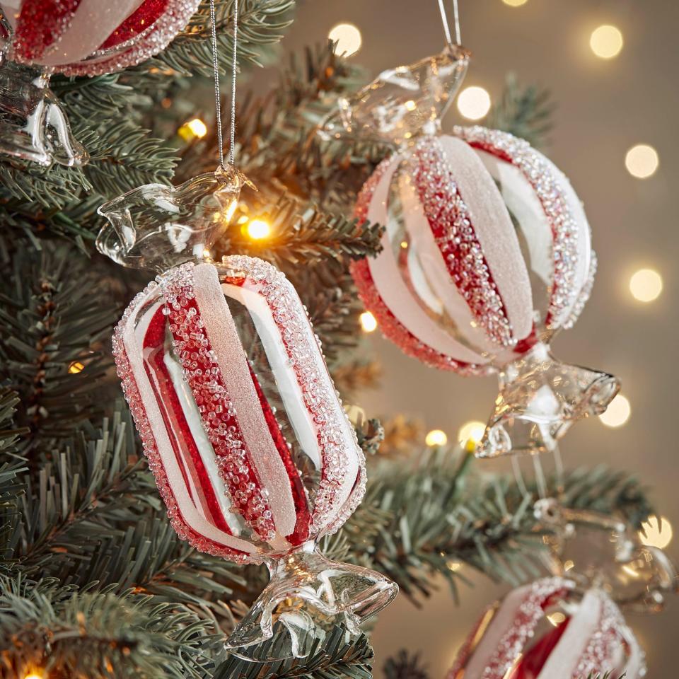 Candy-inspired Christmas tree bauble