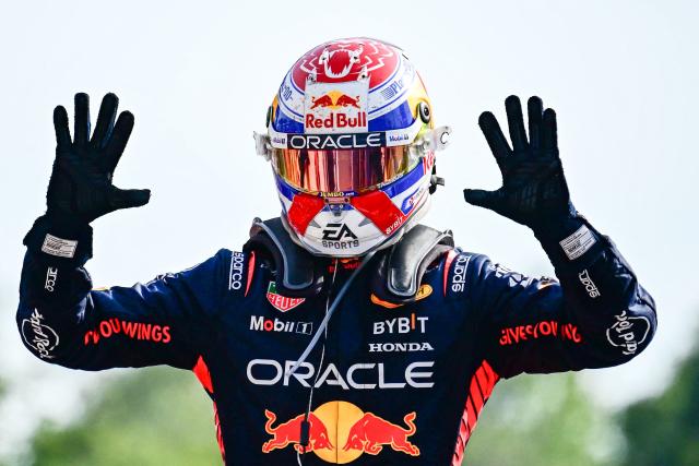 Verstappen charges to Monza victory for record-breaking 10th successive F1  win