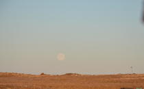 RANKIN INLET - NUNAVUT - AUGUST 20: Blue moon rises over King William Island, Nunavut, Aug. 20, 2013. For Tonda MacCharles feature on Inuit languages. (Tonda MacCharles/Toronto Star via Getty Images)