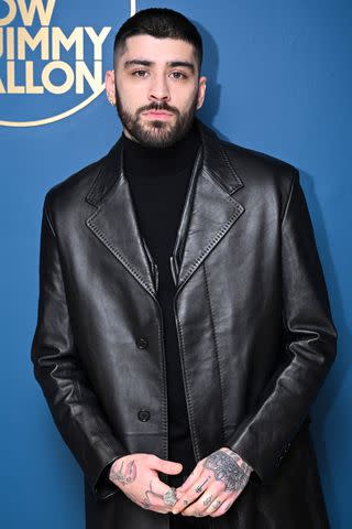 <p>Todd Owyoung/NBC via Getty</p> Zayn Malik backstage at 'The Tonight Show starring Jimmy Fallon' on March 13, 2024