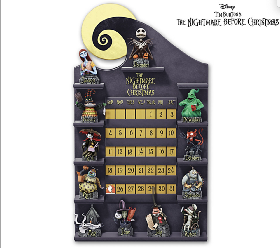 7) "The Nightmare Before Christmas" Perpetual Calendar