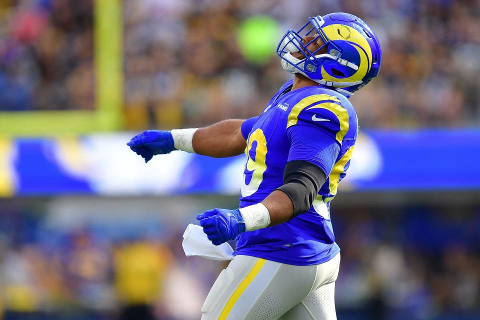 Aaron Donald and the Los Angeles Rams take on the Green Bay Packers in Week 9.