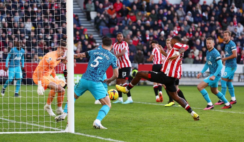 Ivan Toney turns home from close range (Reuters)