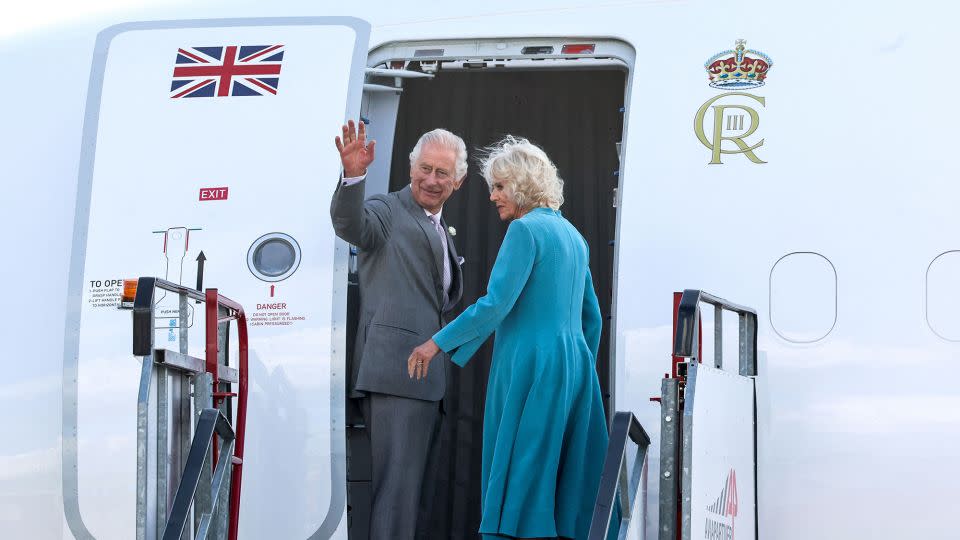Charles and Camilla head home after a trip to Paris and Bordeaux. - Chris Jackson/Pool/AFP/Getty Images