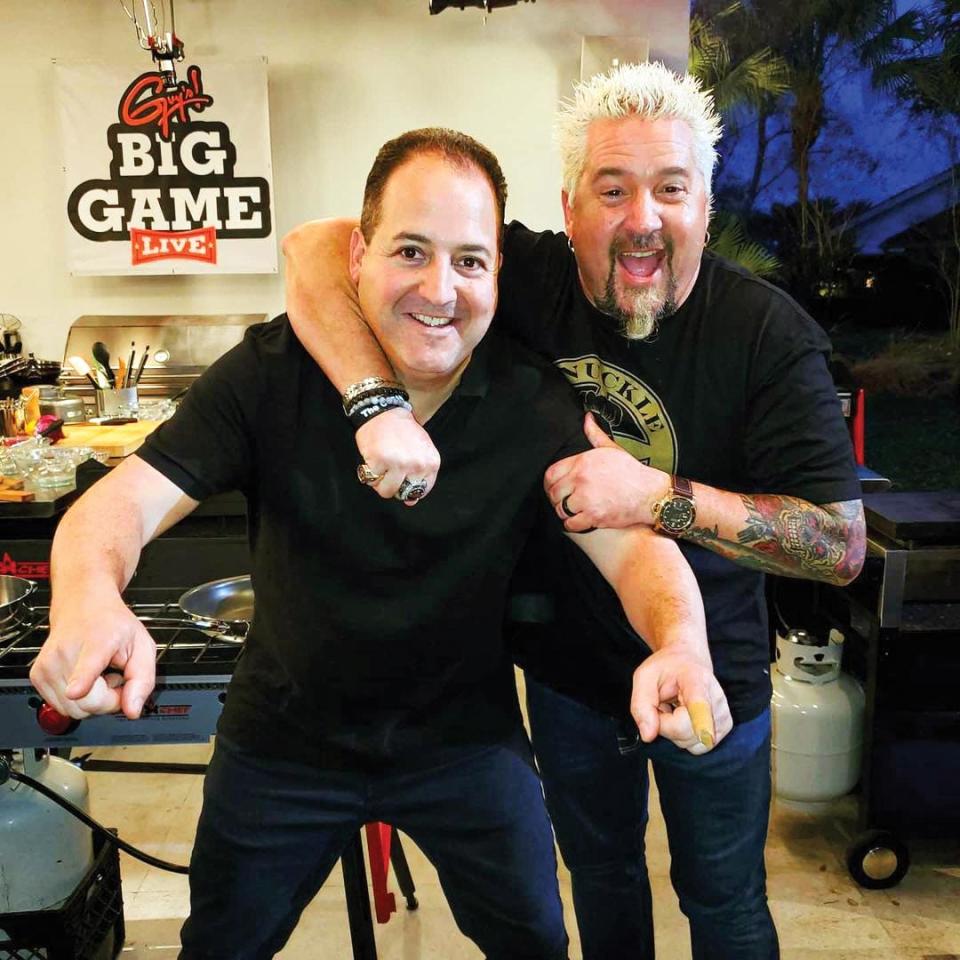 Celebrity chef, Capon with Guy Fieri on Food Network’s "Guy’s Big Game."