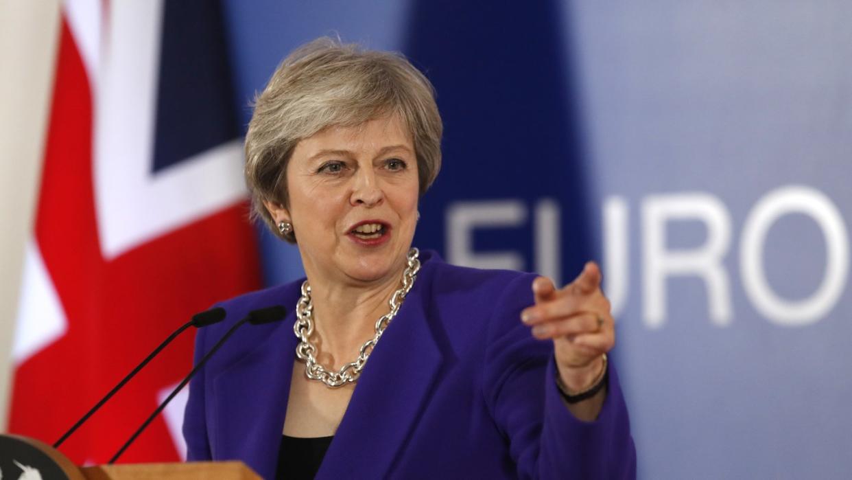 Einigung oder nicht? Die britische Premierministerin Theresa May sucht beim EU-Gipfel nach Lösungen in den festgefahrenen Brexit-Verhandlungen. Foto: Alastair Grant/AP