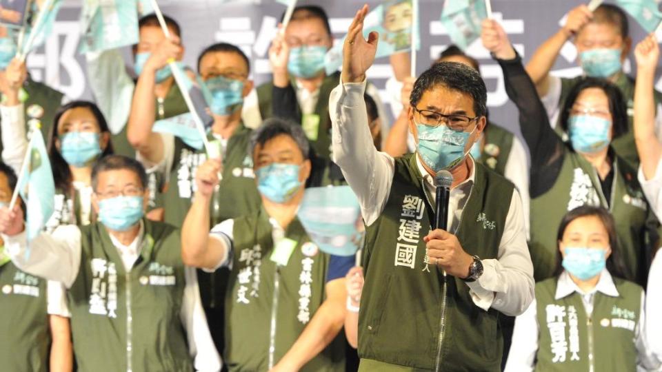 民進黨雲林縣長參選人劉建國今成立選總部。（圖/民進黨提供）