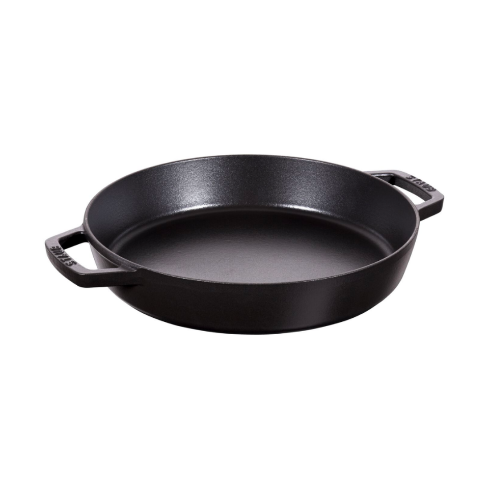 Staub Black Double-Handle Fry Pan