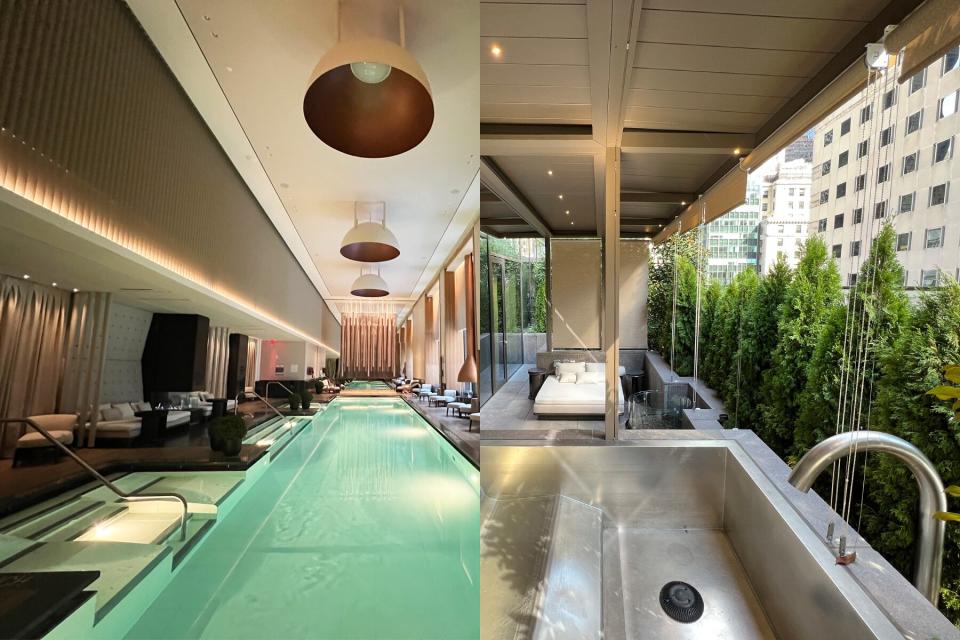 The pool and spa suites at Aman new york