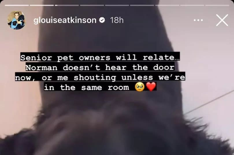 Ollie had come to meet her as she walked through the door -Credit:Gemma Atkinson Instagram
