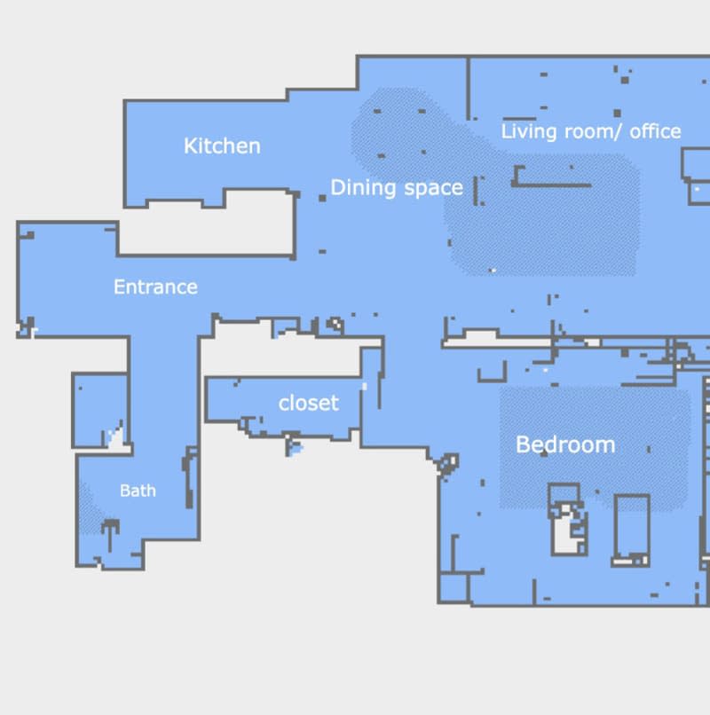 floor plan of San Francisco apartment