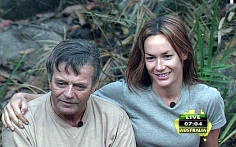 Tony Blackburn with Tara Palmer-Tomkinson on the set of I'm A Celebrity... Get Me Out of Here - PA
