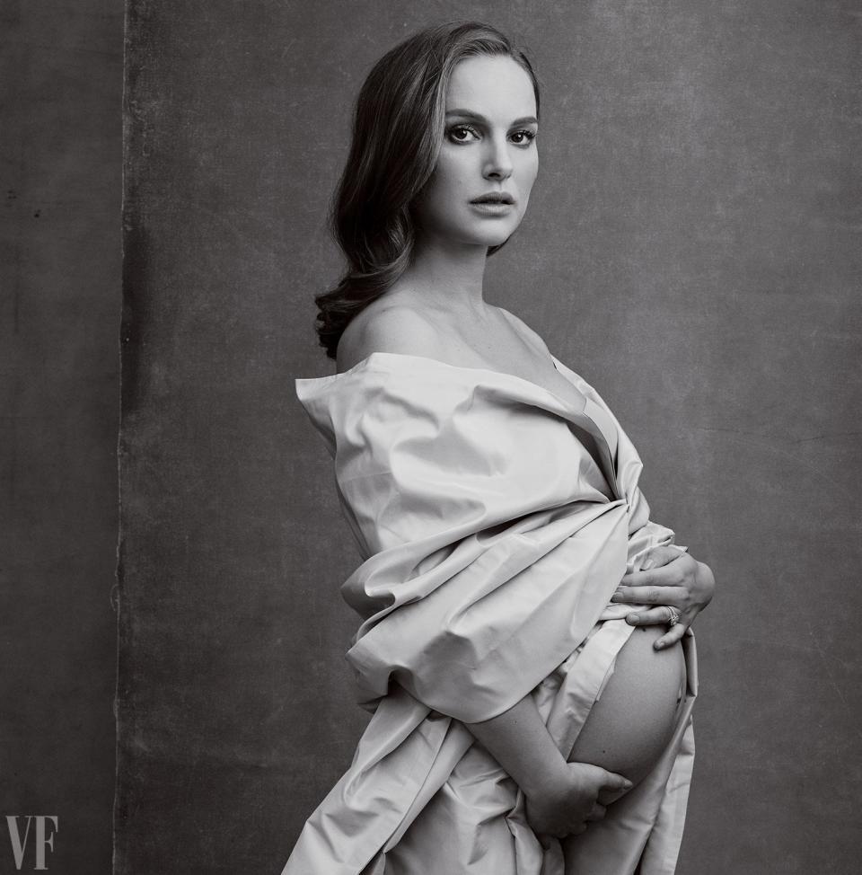 <p>Portman’s shoot for <em>Vanity Fair</em> this year was a definite throwback to Moore’s 1991 cover.<br><em>[Photo: Vanity Fair]</em> </p>