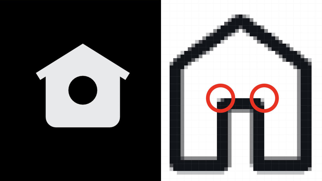  Old Twitter home icon vs the new X home icon. 