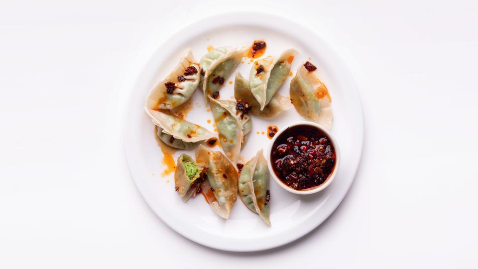 Pea and Ricotta Potstickers With Homemade Dumpling Wrappers