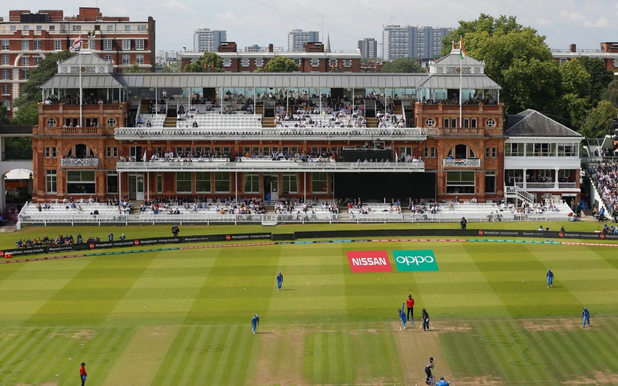 The pavilion at Lords was sparsely populated throughout the match - ICC