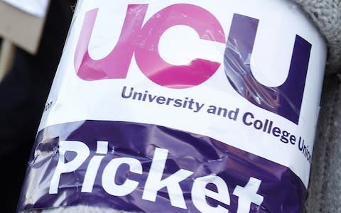 Members of the University and College Union (UCU) will walk out between November 25 and December 4 following votes in favour of industrial action - Credit: PA