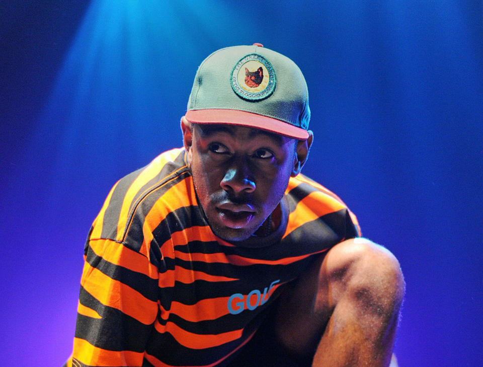 Tyler, the Creator has been pictured in the UK for the first time since being banned from entering the country in 2015.The artist was banned by Theresa May, who was Home Secretary at the time. She cited lyrics from his first mixtape, Bastard, released in 2009, as the reason for the ban.“Coming to the UK is a privilege,” a letter from the government said at the time, “and we expect those who come here to respect our shared values”.The ban – which led to Tyler cancelling a show at Reading and Leeds festival – appears to have been lifted as Tyler has posted a picture of himself standing outside Buckingham Palace on Twitter.He also hinted that he may be playing a secret show later in the day, with the photograph's caption reading: “LONDON; IGOR; 3PM; WILL UPDATE YOU LATER WITH LOCATION.”> LONDON; IGOR; 3PM; WILL UPDATE YOU LATER WITH LOCATION pic.twitter.com/bscofwIxta> > — Tyler, The Creator (@tylerthecreator) > > May 18, 2019The Independent has reached out to Tyler’s representatives for confirmation on whether the ban has been lifted.Tyler released his sixth album IGOR yesterday (18 May). The Independent awarded the record five stars, with our critic calling it Tyler’s “best work to date”.The record serves as the follow-up to his acclaimed 2017 LP Flower Boy, and includes credits for Kanye West, Lil Uzi Vert, Al Green, Playboi Carti and Cullen Omori (formerly of Smith Westerns) as co-writers. West is not credited as a featured artist but can be heard on the track “Puppet”.