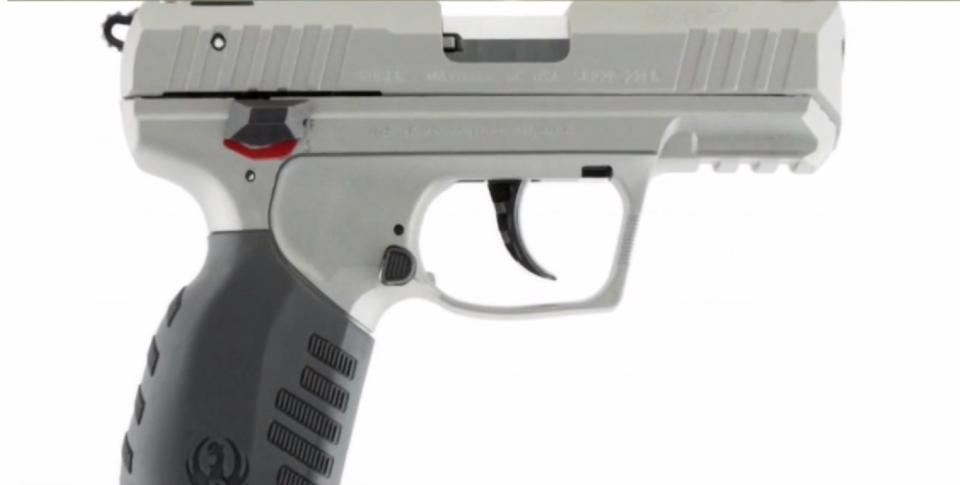 The unidentified student told NBC Boston he was shown an image of firearm similar to this handgun. (Credit: NBC Boston)