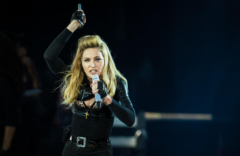 Madonna Performs During Her MDNA Tour At Hyde Park