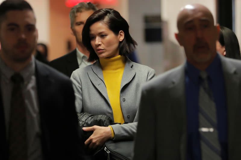 Tarale Wulff, witness in the trial of film producer Harvey Weinstein returns to court following a break in New York State Supreme Court in the Manhattan borough of New York