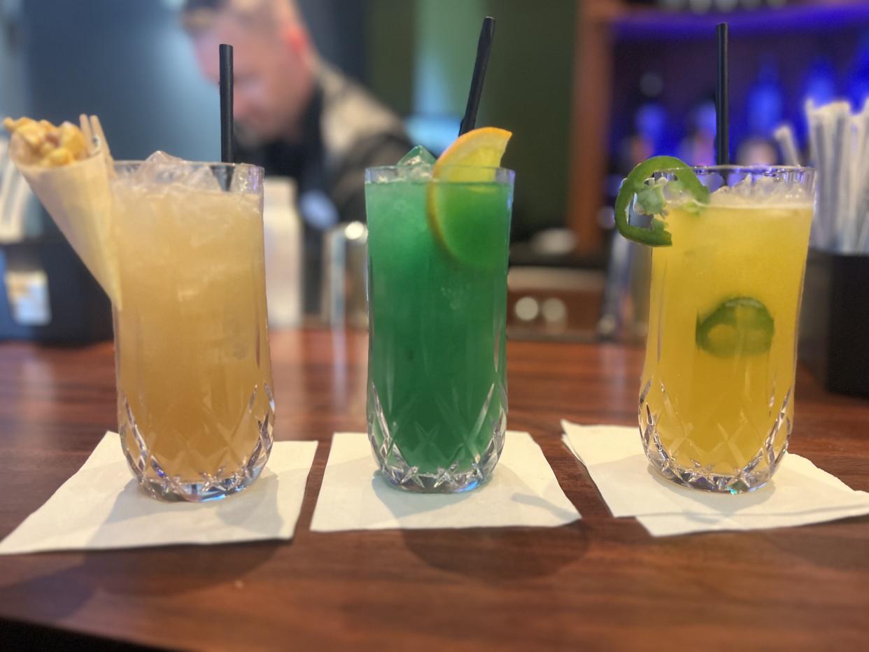 A full menu of craft cocktails themed around the two featured films makes the bars inside Universal's Great Movie Escape worth visiting, whether you visit the escape rooms or not. (Photo: Terri Peters)