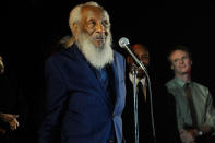 <p><em>John Legend: </em>"Dick Gregory lived an amazing, revolutionary life. A groundbreaker in comedy and a voice for justice. RIP."</p><p><span><em>Chris Rock</em>: "We lost a king. They'll never be another. Read his books. Look him up – you won't be disappointed. Unfortunately the America that produced Dick Gregory still exists. Rest In Peace, Dick Gregory, my hero.<span>"</span></span><br></p>