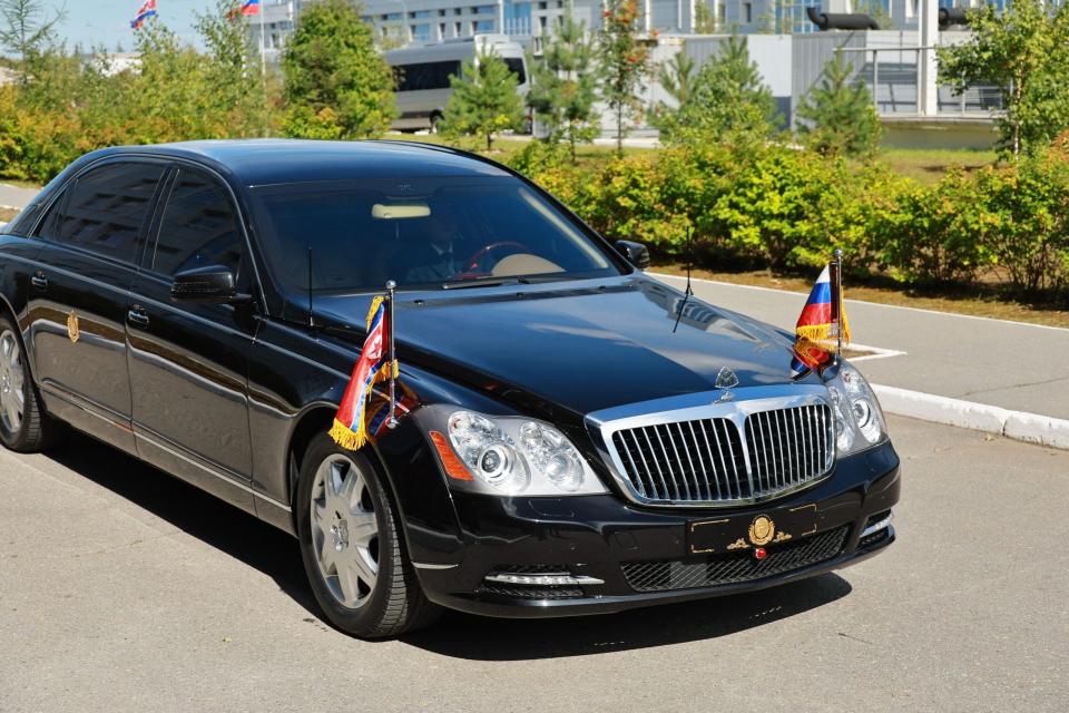 North Korean leader Kim Jong Un's Maybach arrives at Vostochny Cosmodrome in Amur region on September 13, 2023. Russian President Vladimir Putin and North Korean leader Kim Jong Un both arrived at the Vostochny Cosmodrome in Russia's Far East, Russian news agencies reported on September 13, ahead of planned talks that could lead to a weapons deal. (Photo by Vladimir SMIRNOV / POOL / AFP) (Photo by VLADIMIR SMIRNOV/POOL/AFP via Getty Images)