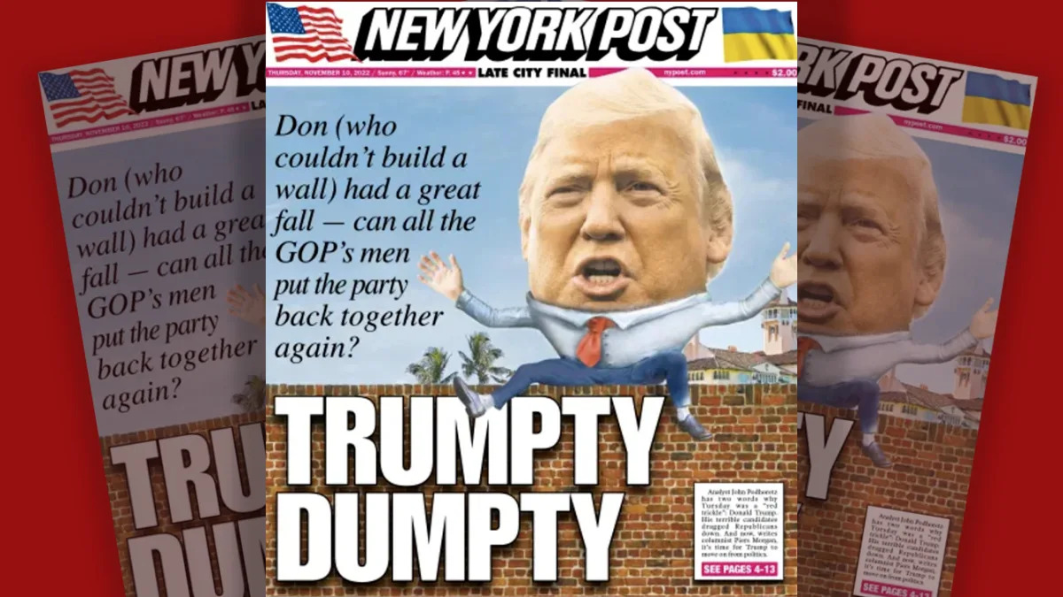 New York Post targets 'Trumpty Dumpty' in scathing cover