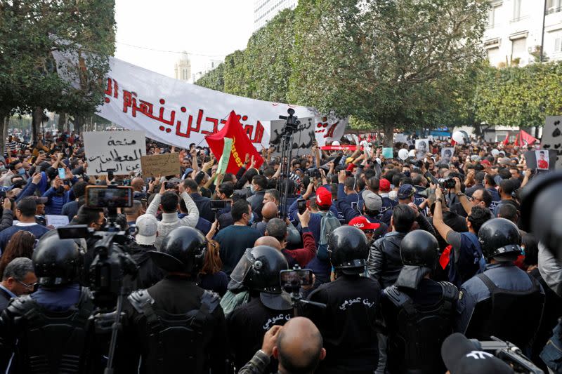 Big rally planned in Tunis to mark activist's death, protest police abuse