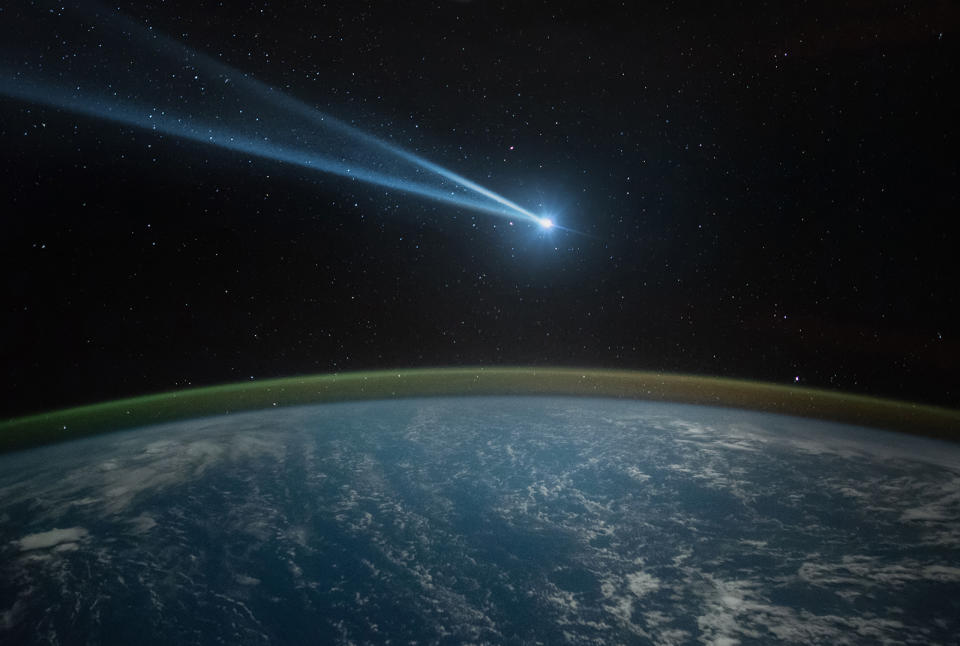 Comet, asteroid, meteorite flying to the planet Earth. - Credit: Tryfonov/Adobe