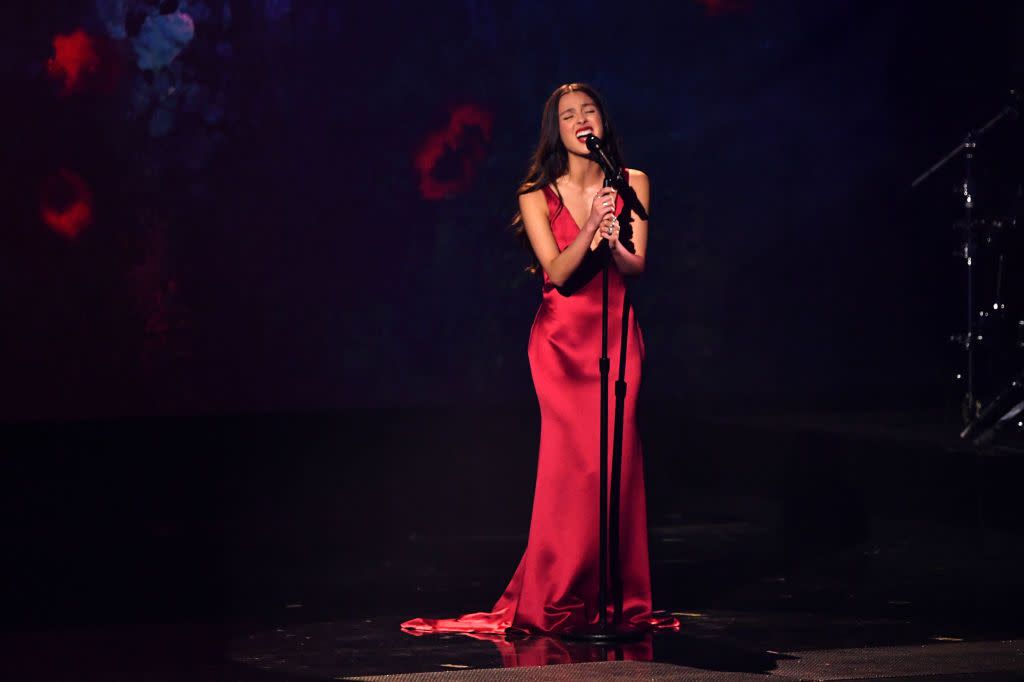 us singer olivia rodrigo performs on stage during the 66th annual grammy awards at the cryptocom arena in los angeles on february 4, 2024 photo by valerie macon afp photo by valerie maconafp via getty images