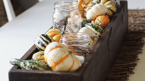 thanksgiving centerpiece wood planter