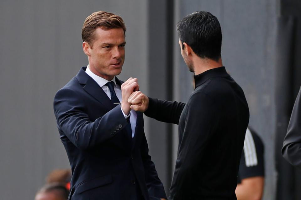 Scott Parker has hailed Mikel Arteta’s work at Arsenal (POOL/AFP via Getty Images)