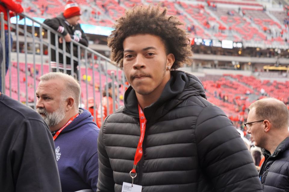 Ohio State 2023 DL commit Jason Moore said he looks forward to taking on Michigan in Ann Arbor next season.