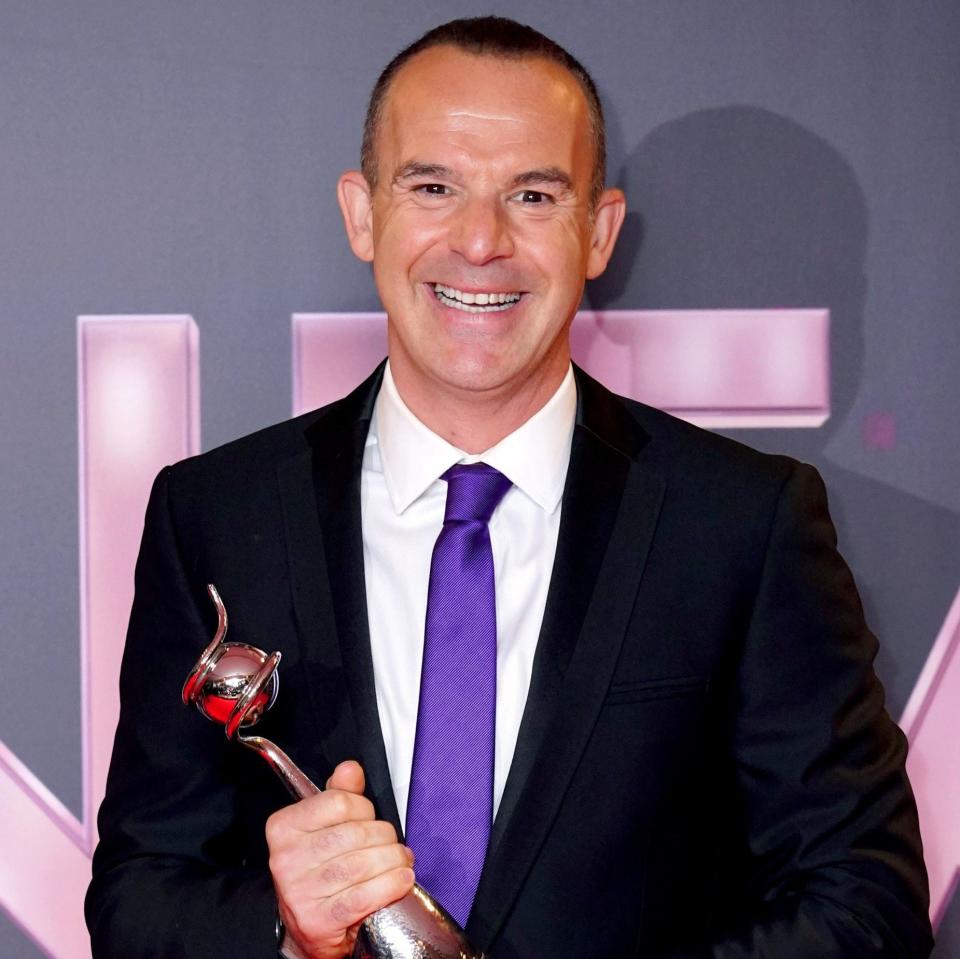 Martin Lewis winning the 'expert' category at the National Television Awards in 2022 - Ian West/PA