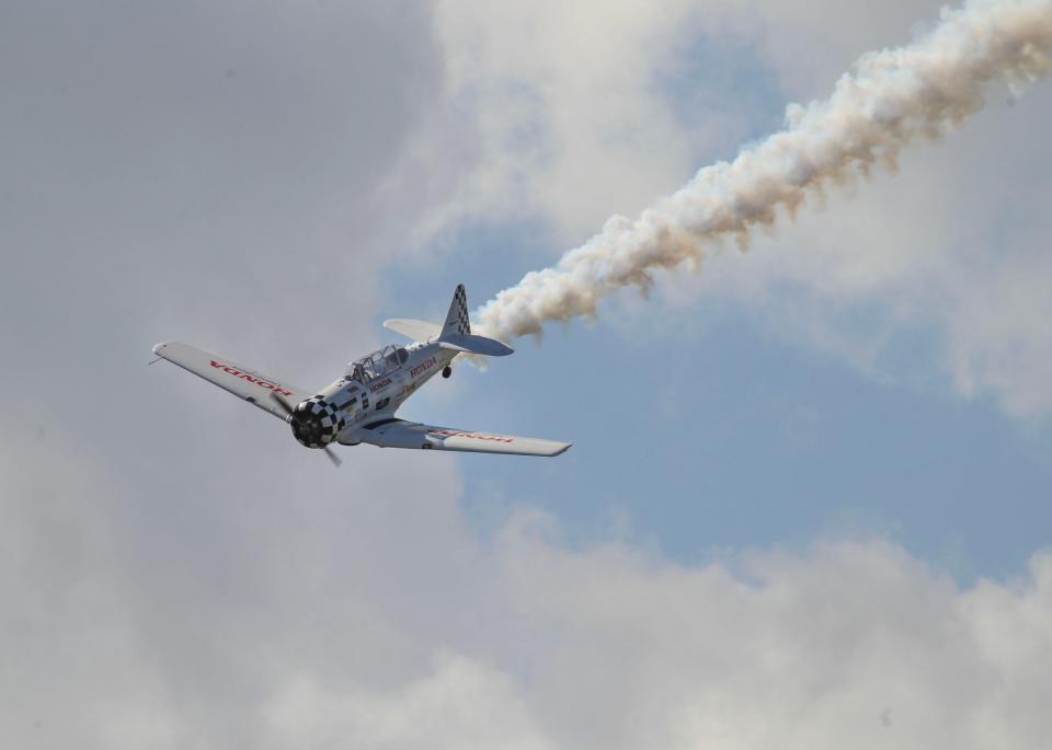 Airshow fans and aircraft meet up for a weekend of fun at the 2023 Stuart Air Show at Witham Field on Saturday, Nov. 11, 2023, in Stuart. Acrobatic airplanes and military jets, along with helicopter action entertains the fans during the annual three-day event during Veterans Day weekend.