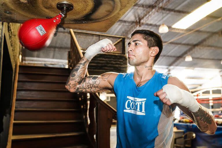 Jeremías Ponce, en un momento de entrenamiento