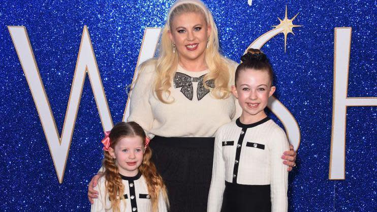 Louise Pentland and her two daughters
